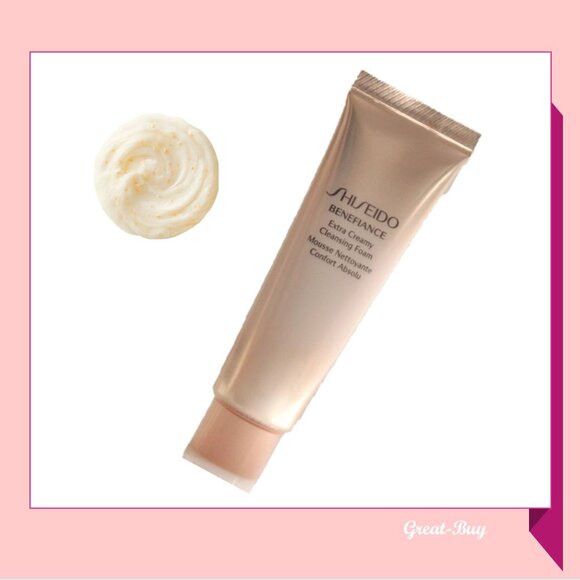 Shiseido Benefiance Extra Creamy Cleansing Foam Travel Sample Size 1.0 fl oz New - Picture 1 of 3